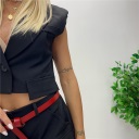 completo con gilet e gonna shorts double